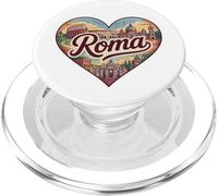 Roma Italy T-Shirt Souvenir de Voyage Motif cœur PopSockets PopGrip pour MagSafe