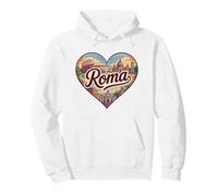 Roma Italy T-Shirt Souvenir de Voyage Motif cœur Sweat à Capuche