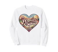 Roma Italy T-Shirt Souvenir de Voyage Motif cœur Sweatshirt