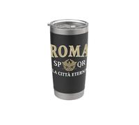 Roma La Città Eterna - Rome la Ville Éternelle SPQR Gobelet isotherme en acier inoxydable double paroi