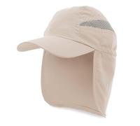 ROMA RETAIL Casquette de sport avec protège-cou, nuque, style sahara, montagne, randonnée, trekking, fermeture réglable, Terre, Taille Unique