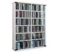 ROMA tour rangement bibliothèque CD-DVD 300 CD blanc
