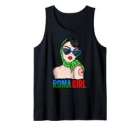 Roma Traveller Girl - Romani Flag Proud Womens Débardeur