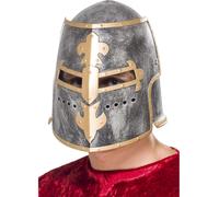 Romain Adulte Croisé Casque Plastique Médiéval Garde Chevalier Déguisement