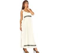 Romain Grec Costume Mythologie Antique Robe de Gothique Elégance Grecque Carnaval Festival Fascia Abito Gotterwelt Rome Antique, Taille : 38 - 40 (M) Couleur : Beige
