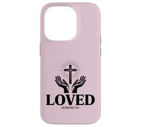 Romains 5:8 Loved Bible Verse Christian Coque pour iPhone 14 Pro