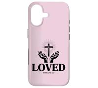 Romains 5:8 Loved Bible Verse Christian Coque pour iPhone 17