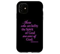 Romains 8 14 Those Who are LED by The Spirit Écriture Bible Coque pour iPhone 11
