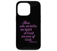 Romains 8 14 Those Who are LED by The Spirit Écriture Bible Coque pour iPhone 13 Pro