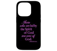 Romains 8 14 Those Who are LED by The Spirit Écriture Bible Coque pour iPhone 14 Pro