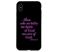 Romains 8 14 Those Who are LED by The Spirit Écriture Bible Coque pour iPhone XS Max