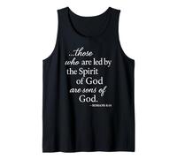 Romains 8 14 Those Who are LED by The Spirit Écriture Bible Débardeur