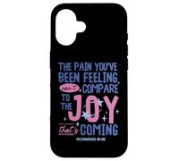 Romains 8:18 Bible Joy is Coming Inspirational Christian Coque pour iPhone 16
