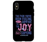 Romains 8:18 Bible Joy is Coming Inspirational Christian Coque pour iPhone X/XS