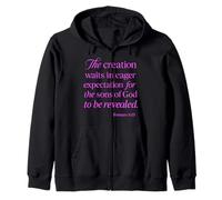 Romains 8:19 Creation Waits God Children Bible Prayer Group Sweat à Capuche