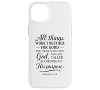 Romains 8:28 All Things Work Together for Good Bible Verse Coque pour iPhone 14 Plus