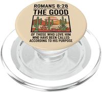 Romains 8:28 God Works for Good Christian Faith PopSockets PopGrip pour MagSafe
