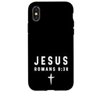 Romains 8:38 8 38 Faith - Dieu Jésus Chrétien Démon Ange Coque pour iPhone X/XS