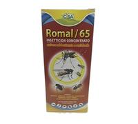 ROMAL/65 INSETTICIDA CONCENTRATO MOSCHE ZANZARE FORMICHE SCARAFAGGI PIDOCCHI 250ML.