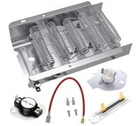 Romalon 279838 Élément chauffant pour sèche-linge, thermostat 279816, 3392519, kit de remplacement de fusible thermique compatible avec Whirlpool, Kenmore, Maytag et plus encore (Style 1)