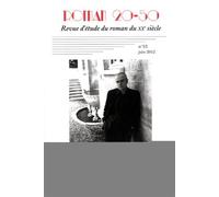 Roman 20-50, n° 53/juin 2012 Richard MilletLa Gloire des Pythre, Lauve le pur et Ma vie parmi les ombres - PU Septentrion - Roman 20-50 - broché - Revue