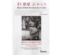 Roman 20-50 n° 54/décembre 2012 Irène Némirovsky : David Golder, Le Vin de solitude et Suite française - PU Septentrion - Roman 20-50 - broché - Revue