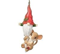 Roman Charming Tails Décoration de souris avec nain Multicolore 7,6 cm