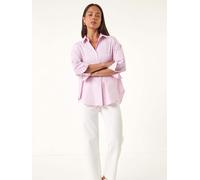 Roman Chemise Roman Petite rayée avec poche boutonnée sur le devant Rose 46