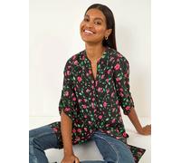 Roman Chemisier Roman Rose Imprimé long boutonné