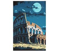 Roman Colosseum Puzzles Adultes 1000 Pièces en Bois, Jouet De Puzzle De Défi De Cerveau pour des EnfFourmis, D’Intelligence 78×53cm