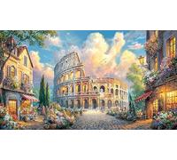 Roman-Colosseum-Scene 1000 pièces Défi de Jeu éducatif Puzzle Idée Cadeau Parfaite Puzzle pour Adultes et Enfants Beau Puzzle de décoration 38x26/1000 pièces