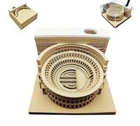 Roman Colosseum-Time Piece Calendar 2026, 3D Tear Away Paper Carving Art Memo Pad, Creative Calendar Notepad for Thanksgiving Christmas Housewarming Office Desk Home Decoration