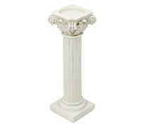 Roman Column Pedestal - Elegant Historic Touch | Vintage Figurine Tabletop Sculpture | Event Planners & Home Decorators, Wedding Columns Greek Pillars For Ceremony Party Kitchen Dining Table