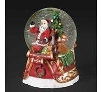 Roman Décoration de table de Noël avec motif de Père Noël dans un traîneau - 17,1 cm