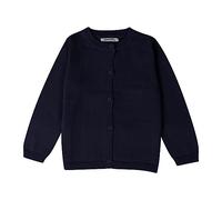 Roman Garçon Enfant Fille Vêtements Tricotés Coloré Solide Pull Cardigan Manteau Tops Haut Rouge Femme, Marine, 6-7 ans