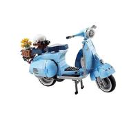 Roman Holiday Vespa 125 Moc 10298 Famous Motorcycle City Moto Assembled Building Blocks Bricks High-tech Model Toys for Kids Gif