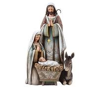 Roman, Inc. Figurine Sainte Famille avec âne (31321)