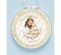 Roman Médaillon 3.25d Jésus avec bébé « Enveloppé dans son amour »