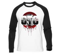 Roman Reigns OTC The T-Shirt De Baseball Blanc Unisexe À Manches Longues Noir