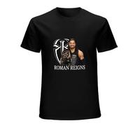 Roman Reigns T-Shirt Man's Fashion Cotton Black Clothes S