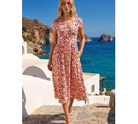 Roman Robe mi-longue Roman Fleuri Imprimé Thé rouge FR 50 (EU 48)