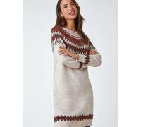 roman Robe pull en tricot doux à motif jacquard Roman Brun FR 46 (EU 44)