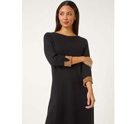 Roman Robe Roman double face en maille Shfit Noir EU 46 (UK 18)