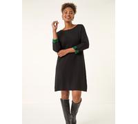 Roman Robe Roman double face en maille Shfit Vert 40