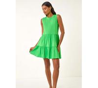 Roman Robe Roman en coton extensible à superpositions Vert 10