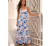 Roman Roman Abstract Ric Rac Maxi Dress pâle FR 42 (EU 40)