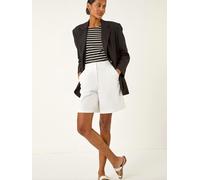 Roman Roman Black Single Breated Smart Blazer
