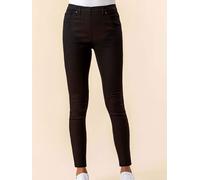 Roman Roman Black Ultimate Denim Cropped Denim Leggings