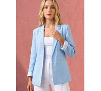 Roman Roman Blue Textured Light Weight Blazer