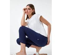 Roman Roman Blue Turn Up Stretch Cargo Trousers
